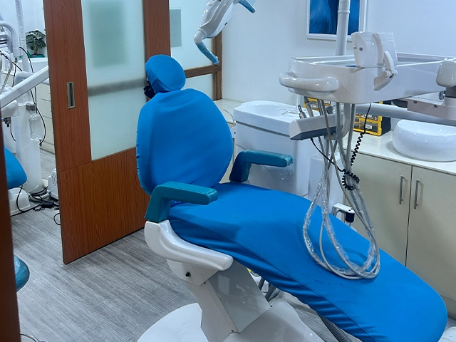 Sit comfortably on an ergonomic dental chair designed for safety, , and patient relaxation in Alwarpet