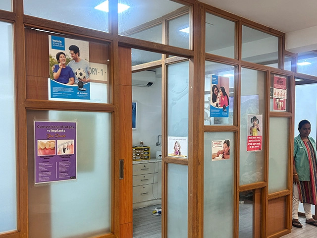 Discover modern dental treatment space designed for precision, hygiene, & patient comfort in Alwarpet